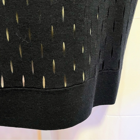 Lafayette 148 New York M Knit Top Black Cutout Cap Sleeve Capsule Old Money Lux - Picture 7 of 10